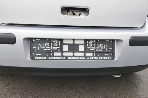 VW Golf 4 Limousine Stoßstange hinten Heckstoßstange Stoßfänger silber LB7Z grau (161082)