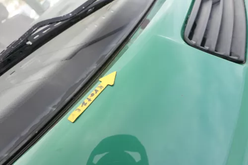 VW T4 Transporter Pritsche Motorhaube Haube Klappe vorne grün  (161194)