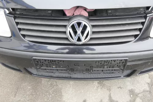 VW Polo 6N2 Stoßstange vorne Frontstoßstange Stoßfänger schwarz LC9Z +Grill d (161239)