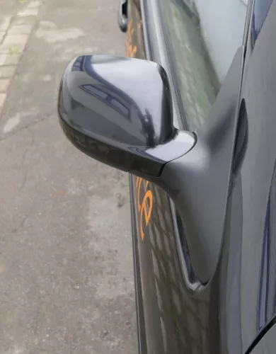 VW Polo 6N2 manueller Spiegel Außenspiegel rechts außen schwarz LC9Z + Glas