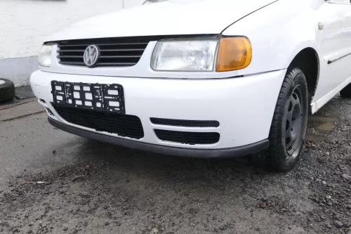 VW Polo 6N Stoßstange vorne breite Styling XXL Frontstoßstange weiß LB9A