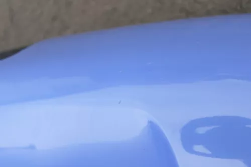 VW Lupo Stoßstange hinten Heckstoßstange Stoßfänger blau LR5A (161467)