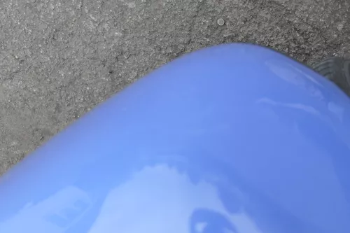 VW Lupo Stoßstange hinten Heckstoßstange Stoßfänger blau LR5A (161467)