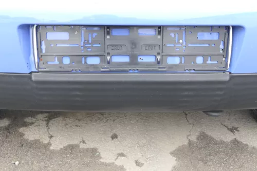 VW Lupo Stoßstange hinten Heckstoßstange Stoßfänger blau LR5A (161467)