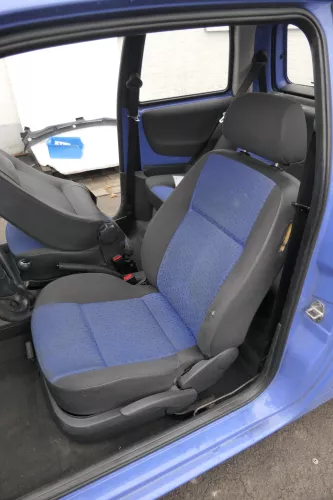 Seat Arosa Lupo Sitz vorne links Fahrersitz Höhenverstellung blau schwarz (161470)