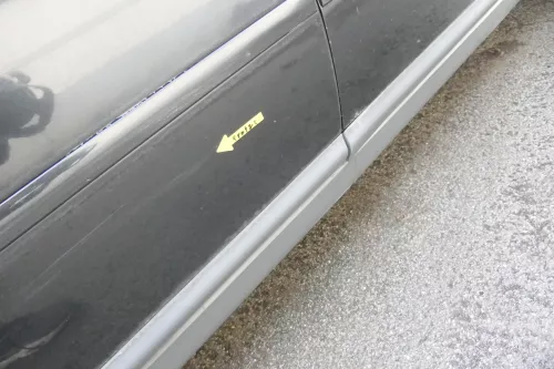 Audi A6 4B C5 Tür nur Türblatt hinten rechts schwarz LZ9W (161552)