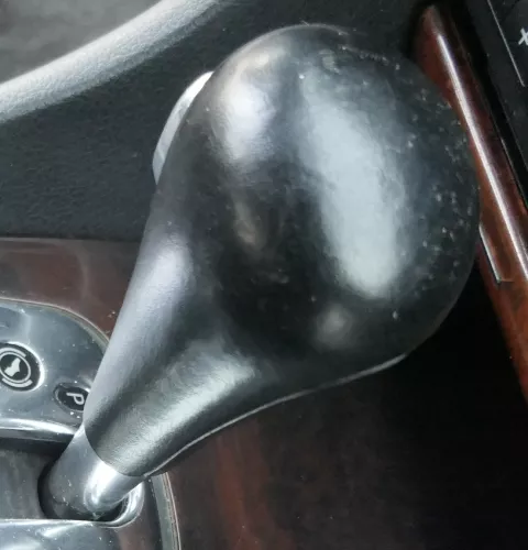 Audi A6 4B Griff Knopf Automatik Schaltknauf Schalthebel Leder schwarz S-line (161570)