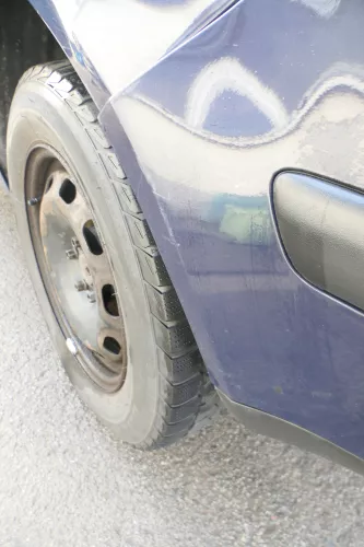 VW Golf 4 Limousine Stoßstange hinten Heckstoßstange Stoßfänger blau LA5G (161710)