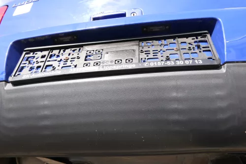 VW Lupo Stoßstange hinten Heckstoßstange Stoßfänger blau LW5Z (161822)