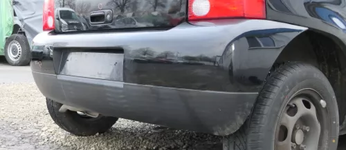 VW Lupo Stoßstange hinten Heckstoßstange Stoßfänger schwaz L041 v (162087)