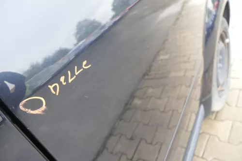 Audi A2 8Z Tür mit Türblatt hinten links blau LZ5Q kobaltblau - ohne Anbauteile (162187)