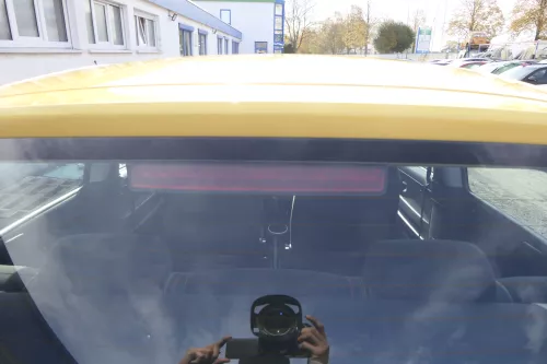 VW Fox 5Z Heckklappe Kofferraumklappe Klappe hinten + Scheibe gelb LY1C (162309)