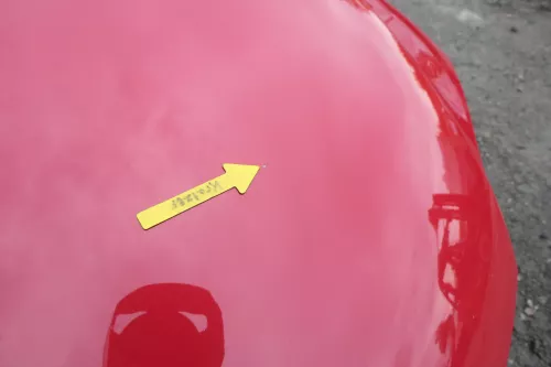 VW Fox 5Z Motorhaube Klappe vorn vorne rot LY3D Haube (162327)