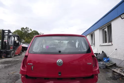 VW Fox 5Z Heckklappe Kofferraumklappe Klappe hinten + Scheibe rot LY3D