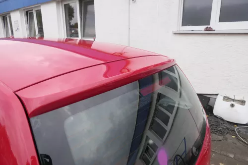 VW Fox 5Z Heckklappe Kofferraumklappe Klappe hinten + Scheibe rot LY3D (162331)