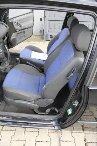 Seat Arosa 6H VW Lupo Sitz vorne links Fahrersitz Höhenverstellung blau schwarz (162359)