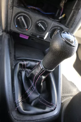 VW Golf 4 Bora Schaltknauf Schaltsack Schaltknüppel schwarz Benziner 5-Gang 1J d (162433)