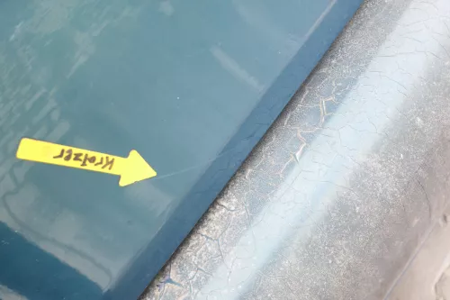 VW Polo 6N Heckklappe Klappe hinten Kofferraumklappe mit Scheibe grün LC6P (162582)