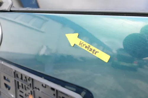 VW Polo 6N Heckklappe Klappe hinten Kofferraumklappe mit Scheibe grün LC6P (162582)