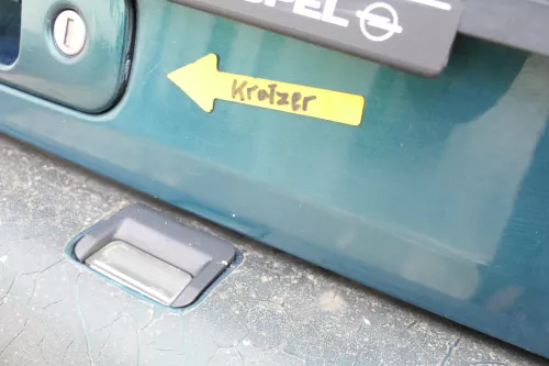 VW Polo 6N Heckklappe Klappe hinten Kofferraumklappe mit Scheibe grün LC6P (162582)