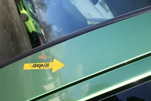 VW Golf 4 Tür vorne links Fahrertür 2/3-Türer grün LA6P ohneAnbauteile (162594)