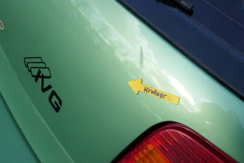 VW Golf 4 Limousine Heckklappe Kofferraumklappe Klappe hinten grün LA6P-ohneAnb (162595)