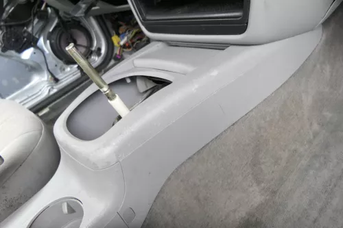 VW Passat 3BG Mitteltunnel + Aschenbecher Verkleidung Schaltknauf grau (162991)