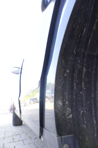 VW Passat 3C Kombi Variant Tür hinten links LC5F blau grau -OHNE Anbauteile c (163018)