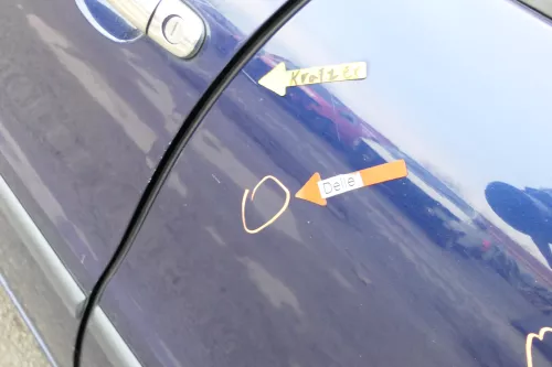 Seat Leon Toledo 1M Tür hinten links Fahrerseite blau LB5N - ohne Anbauteile (163160)