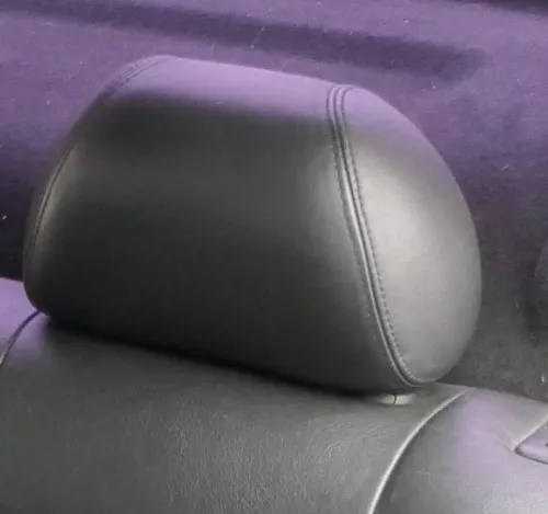 1x Seat Leon Toledeo 1M Sitz hinten links rechts mitte Kopfstütze Leder schwarz (163191)