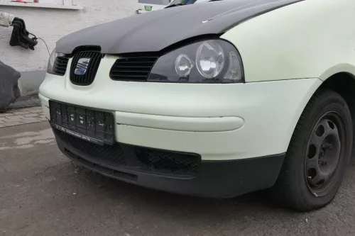 Seat Arosa 6H Stoßstange Frontstoßstange vorne gelb grün Facelift -evtl LS6G (163281)