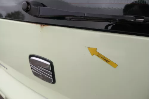 Arosa 6H Heckklappe Klappe hinten Kofferraumklappe gelb grün evtl LS6G Facelfift (163283)