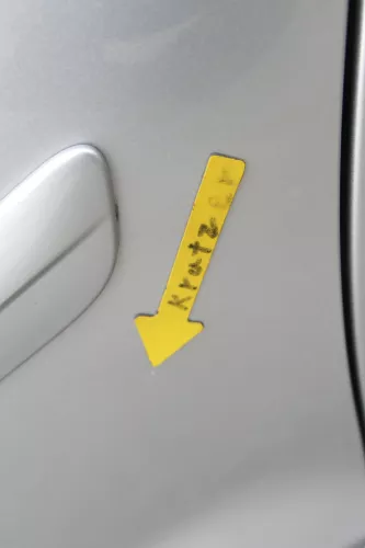 VW Golf Plus 5M 6 521 Türblatt Tür Blech hinten links grau silber LA7W (163536)