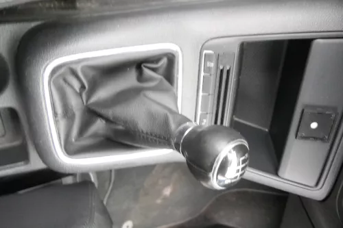 VW Golf Plus 5M Schaltknauf Schaltsack Schaltung Schaltknüppel 6-Gang Leder (163547)