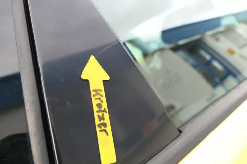 VW Polo 9N 9N3 Tür hinten rechts 4/5-Türer gelb LD1B - ohne Anbauteile (163792)