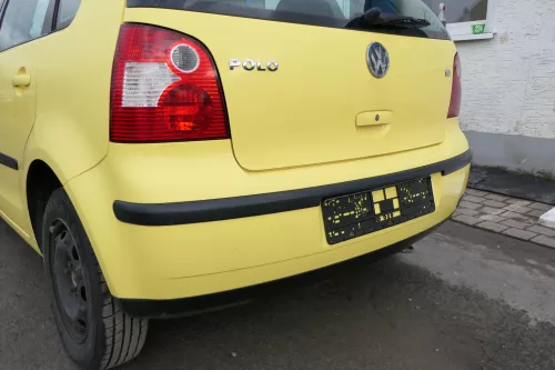 VW Polo 9N 9N3 Stoßstange Heckstoßstange hinten gelb LD1B (163799)