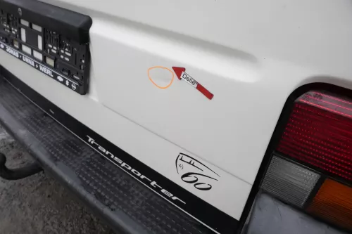 VW T4 Transporter Heckklappe Klappe hinten Kofferraumklappe weiß R902 (164079)