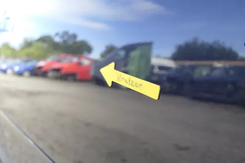 Audi A6 4B C5 Tür Türblatt hinten links blau LZ5L nur Türblatt (164110)