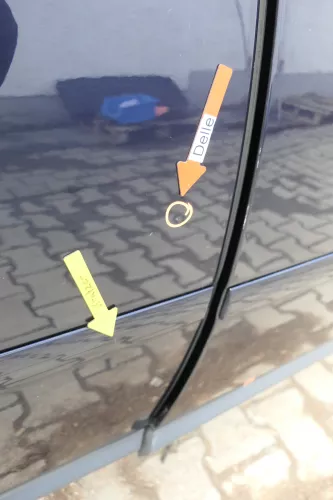 Audi A6 4B C5 Tür Türblatt hinten rechts blau LZ5L (164111)