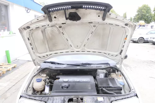 Skoda Fabia 6Y Motorhaube Klappe vorne weiß LF9E mit Grill vorn (164153)