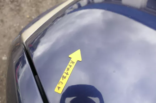 Skoda Fabia 6Y Motorhaube Klappe vorne blau LF5U mit Grill vorn (164183)