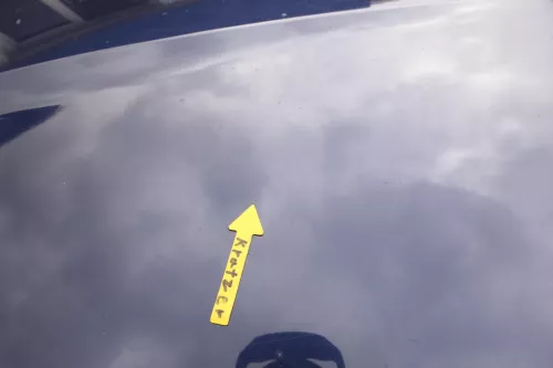 Skoda Fabia 6Y Motorhaube Klappe vorne blau LF5U mit Grill vorn (164183)