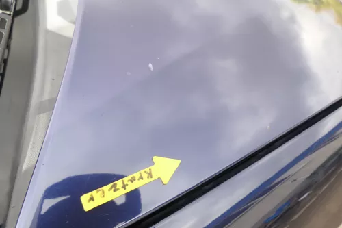 Skoda Fabia 6Y Motorhaube Klappe vorne blau LF5U mit Grill vorn (164183)