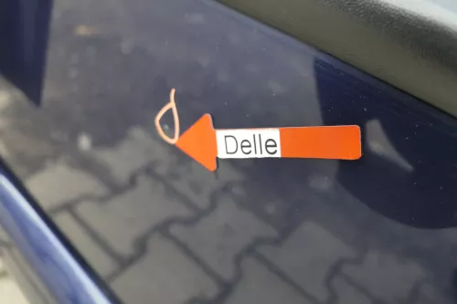 Skoda Fabia 6Y Limousine Schrägheck Tür hinten links blau LF5U (164191)