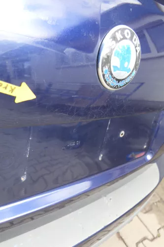 Skoda Fabia 6Y6 Schrägheck Heckklappe Kofferraumklappe hinten blau LF5U (164192)