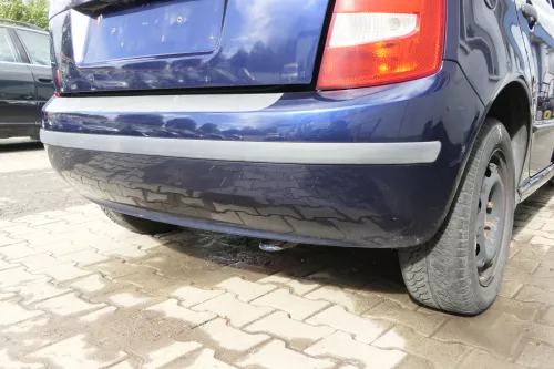 Skoda Fabia 6Y Schrägheck Stoßstange hinten Heckstoßstange blau LF5U (164193)