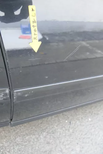 Audi A6 4B C5 Tür nur Türblatt vorne rechts Beifahrertür schwarz LZ9W (164229)