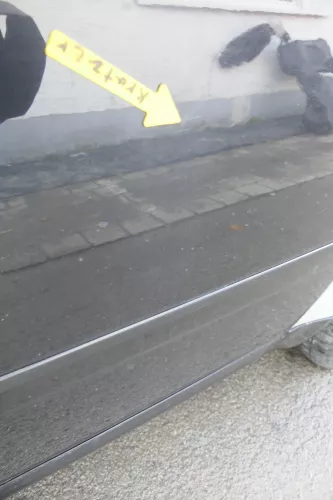 Audi A6 4B C5 Tür nur Türblatt vorne rechts Beifahrertür schwarz LZ9W (164229)