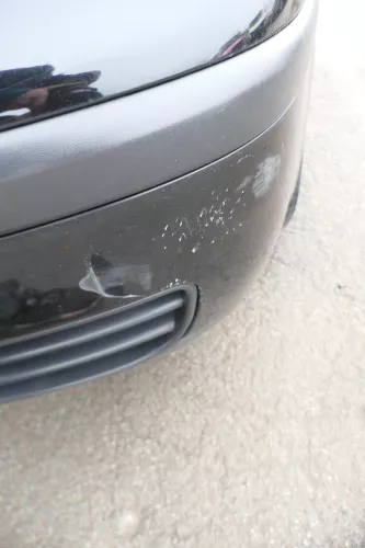 VW Polo 9N Stoßstange Frontstoßstange vorne schwarz L041 black (164267)