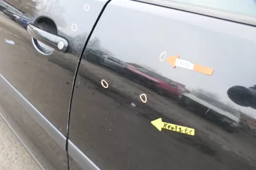 VW Polo 9N 9N3 Tür hinten links 4/5-Türer schwarz L041 - ohne Anbauteile (164270)